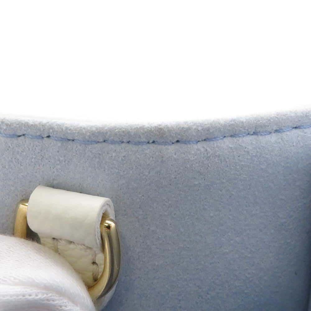 LOUIS VUITTON Onthego Latte White/Candy Blue M46833 Bicolor Monogram Empreinte Leather Size PM