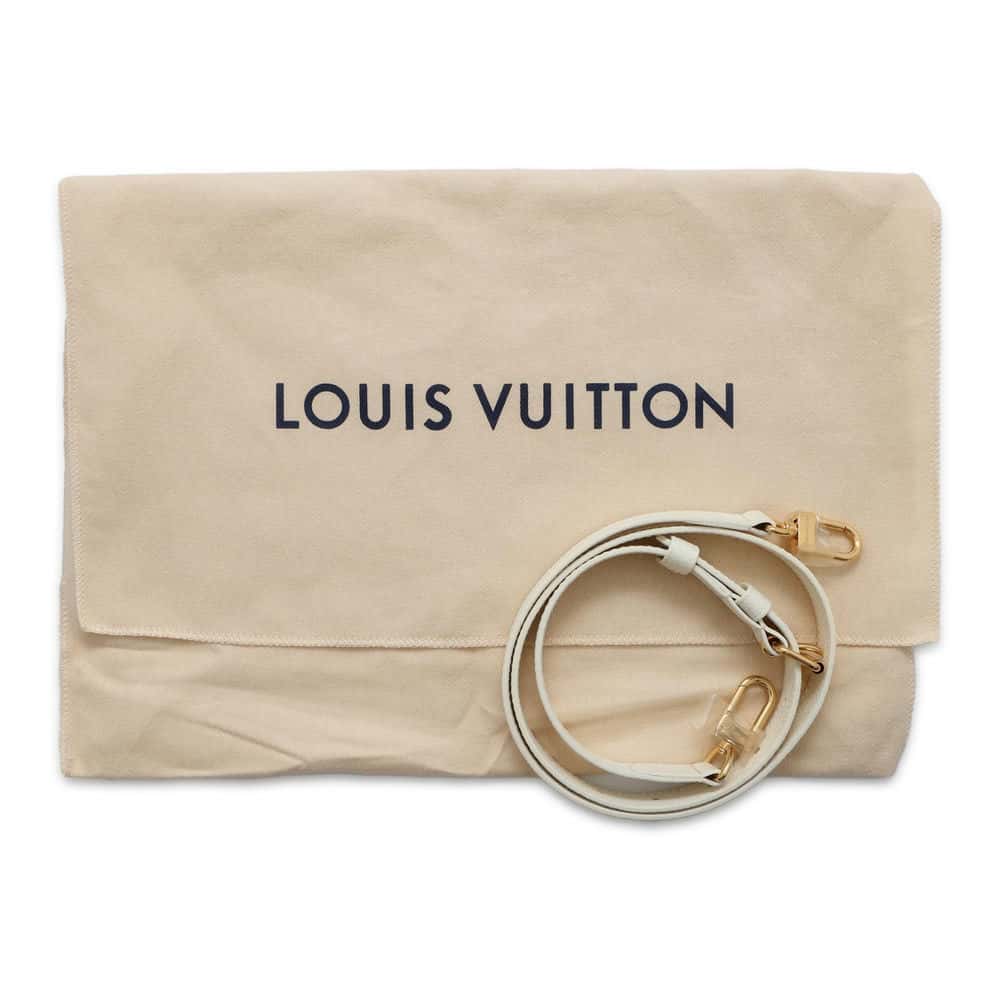 LOUIS VUITTON Onthego Latte White/Candy Blue M46833 Bicolor Monogram Empreinte Leather Size PM