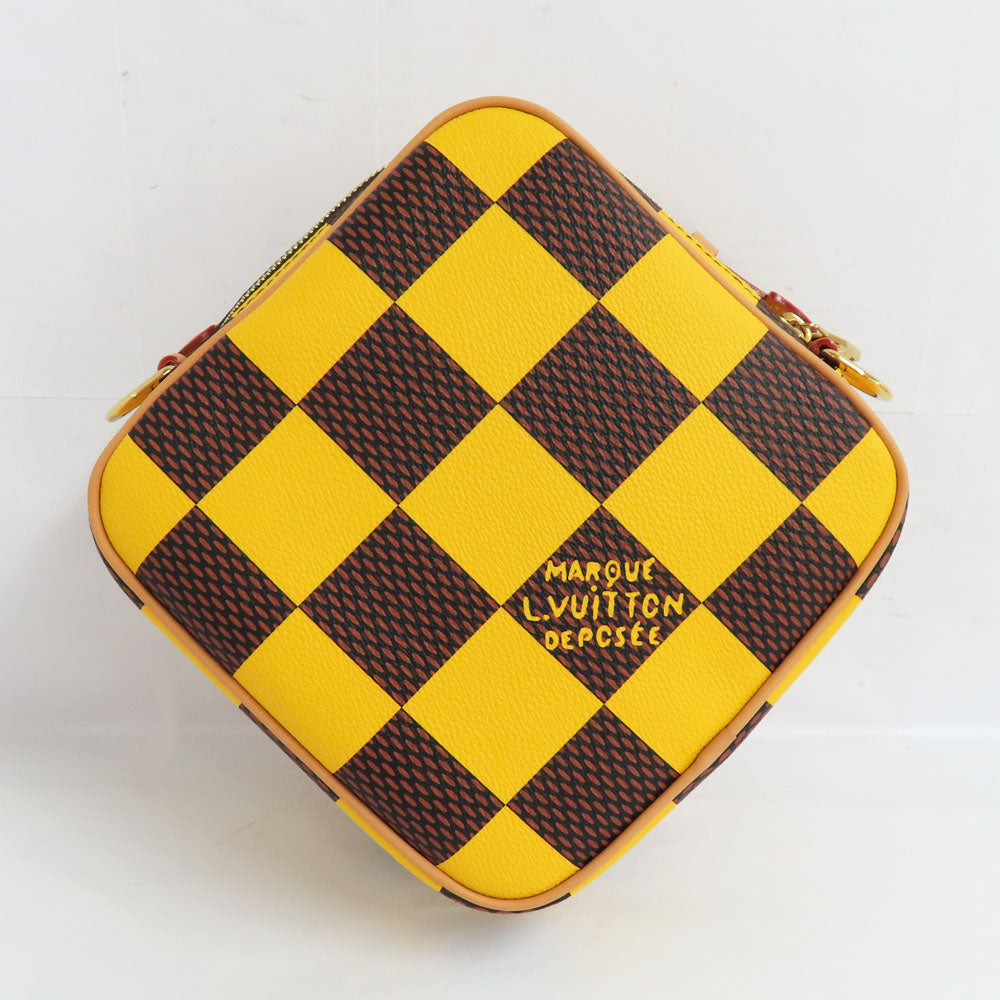Louis Vuitton Chess Messenger N40562 Damier Pop Johnmat Yellow 24SS Farel Williams 2WAY Top Handle Shoulder Bag Mens