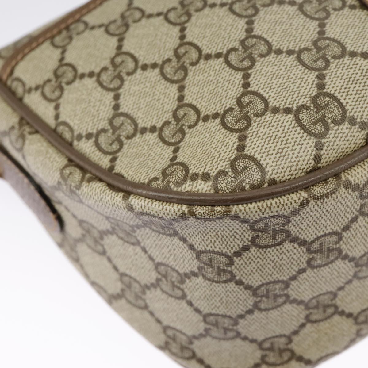 GUCCI GG Supreme Web Sherry Line Shoulder Bag PVC Beige 89 02 032 98837