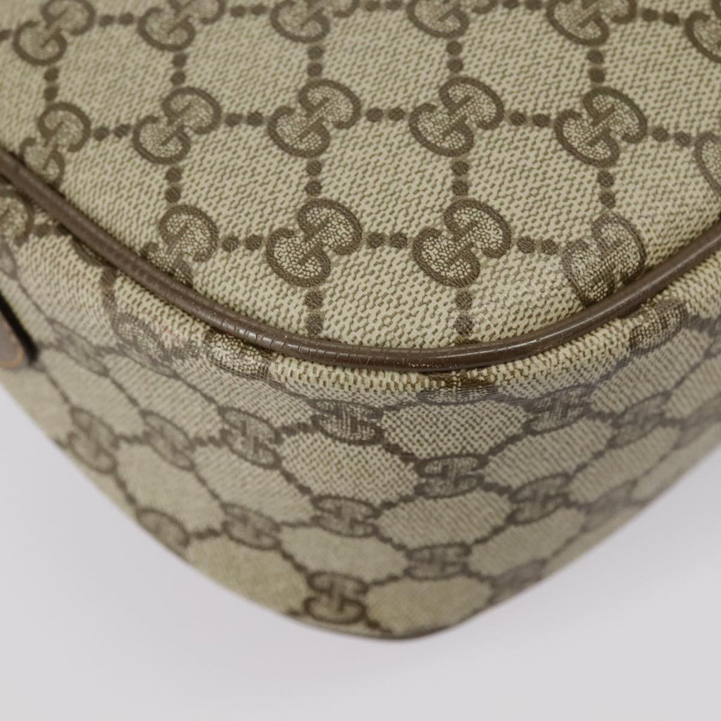GUCCI GG Supreme Web Sherry Line Shoulder Bag PVC Beige 89 02 032 98837