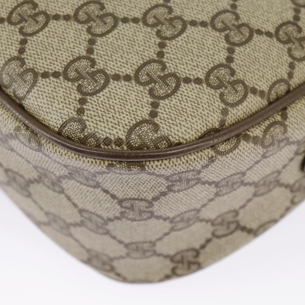 GUCCI GG Supreme Web Sherry Line Shoulder Bag PVC Beige 89 02 032 98837