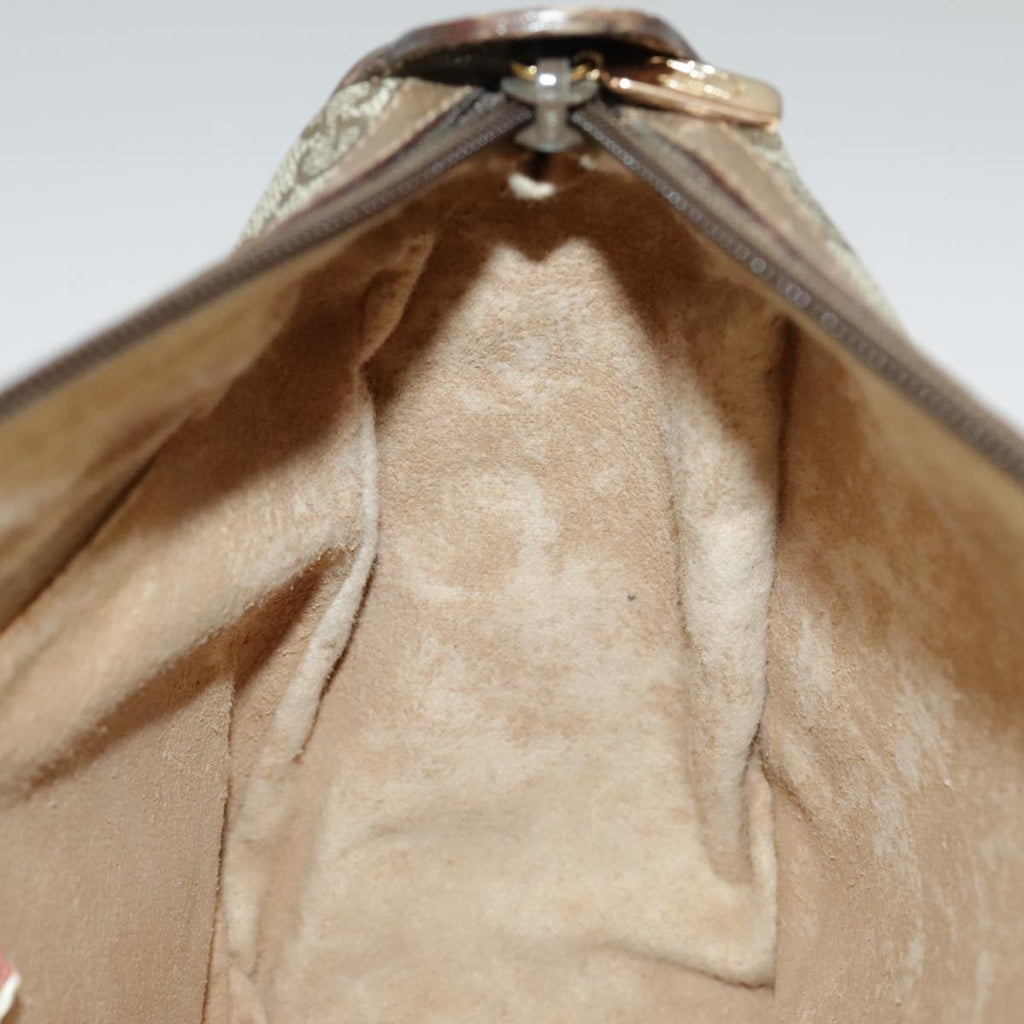 GUCCI GG Supreme Web Sherry Line Shoulder Bag PVC Beige 89 02 032 98837