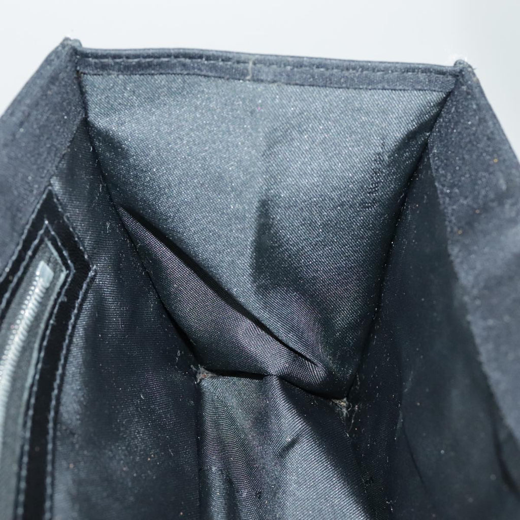 FENDI Mamma Baguette Shoulder Bag Nylon Black Silver 98843