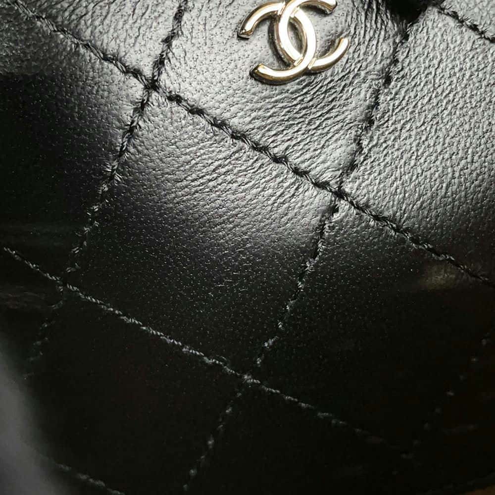 CHANEL 2024 Cruise Collection Mini Flap Bag Black/White/BeigeAS4556 Blade Raffia Lambskin Size Mini