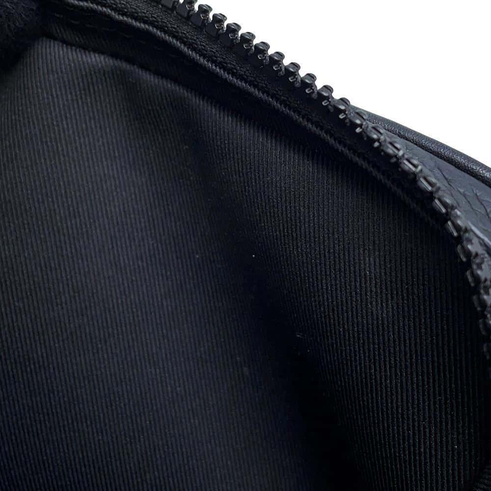 LOUIS VUITTON Pochette Volga Noir M53550 Monogram・Taurillon