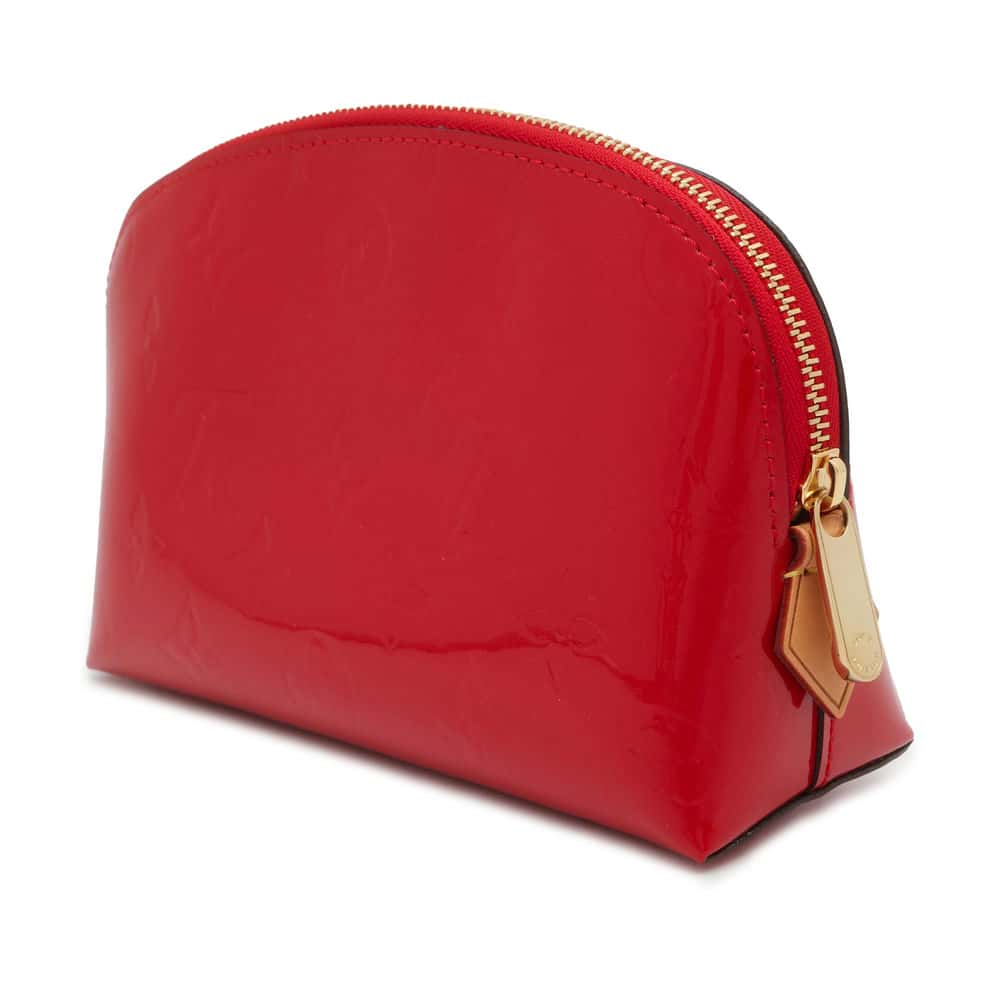 LOUIS VUITTON Pochette Cosmetic Pomme Damour M91496 Monogram Vernis Leather