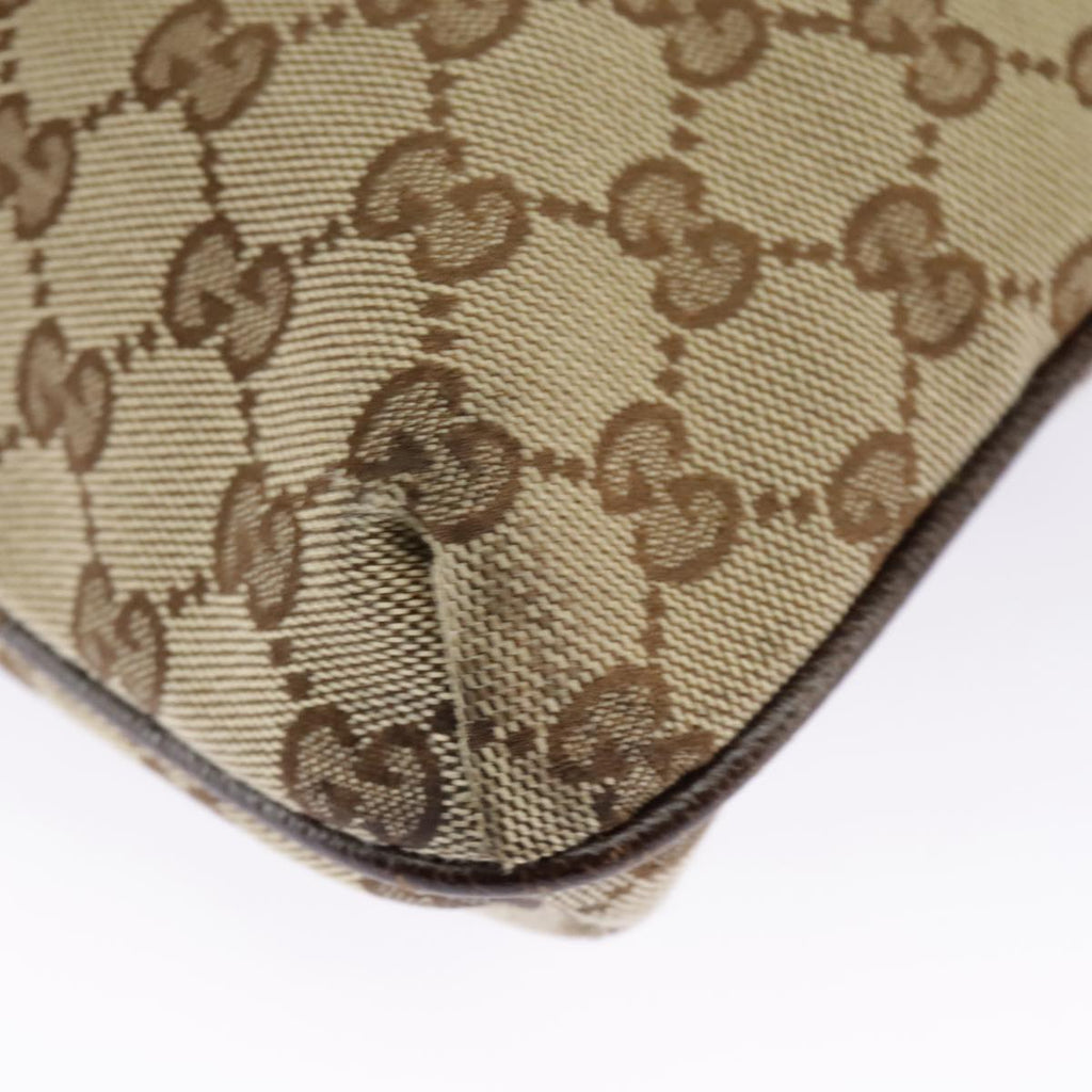 GUCCI GG Canvas Shoulder Bag Beige 122793 98853