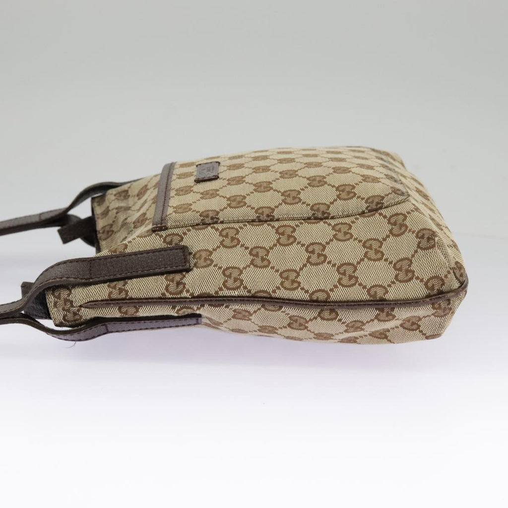 GUCCI GG Canvas Shoulder Bag Beige 122793 98853