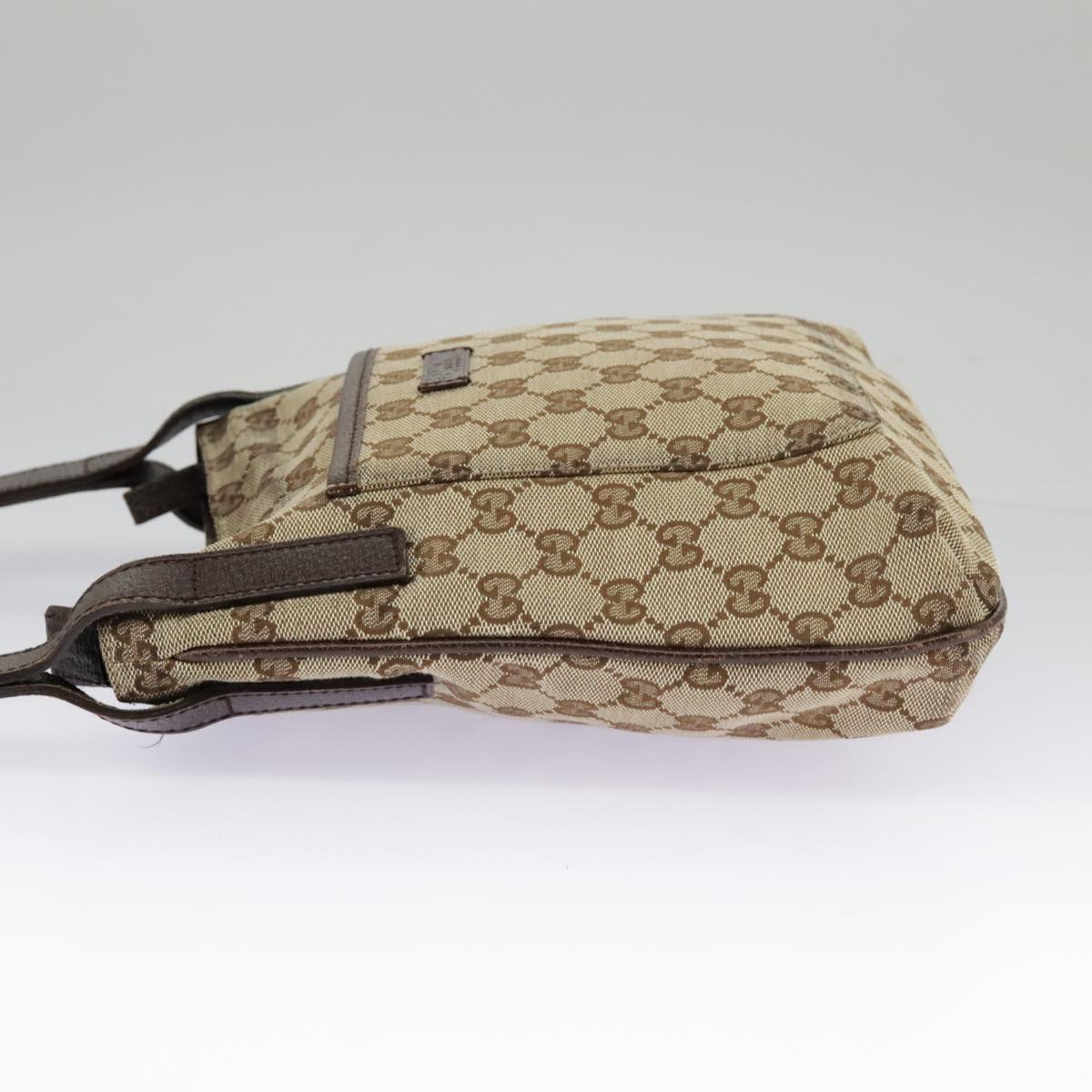 GUCCI GG Canvas Shoulder Bag Beige 122793 98853