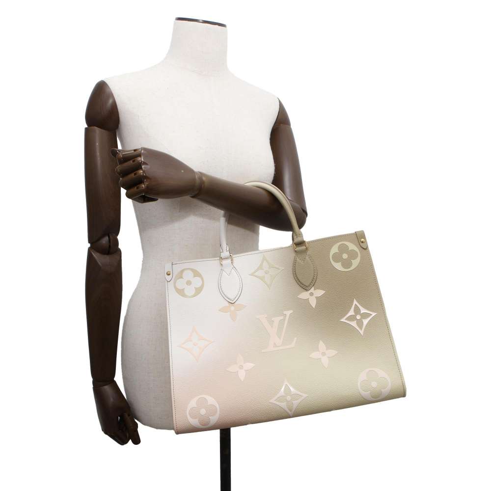 LOUIS VUITTON Onthego Sunset/Khaki M20510 Monogram Size MM