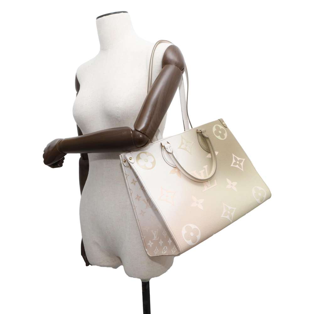 LOUIS VUITTON Onthego Sunset/Khaki M20510 Monogram Size MM