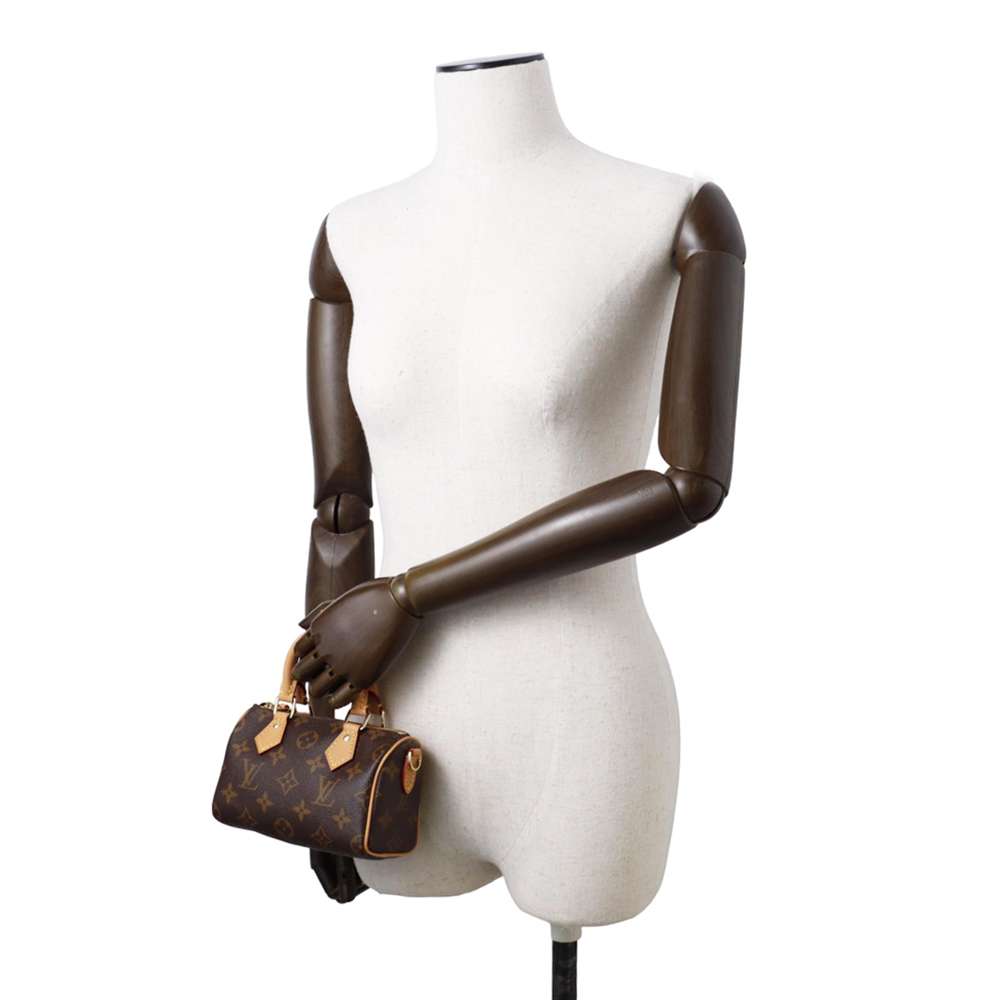 LOUIS VUITTON Nano Speedy Brown M81085 Monogram