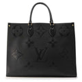 LOUIS VUITTON Onthego Noir M44925 Monogram Empreinte Leather Size GM