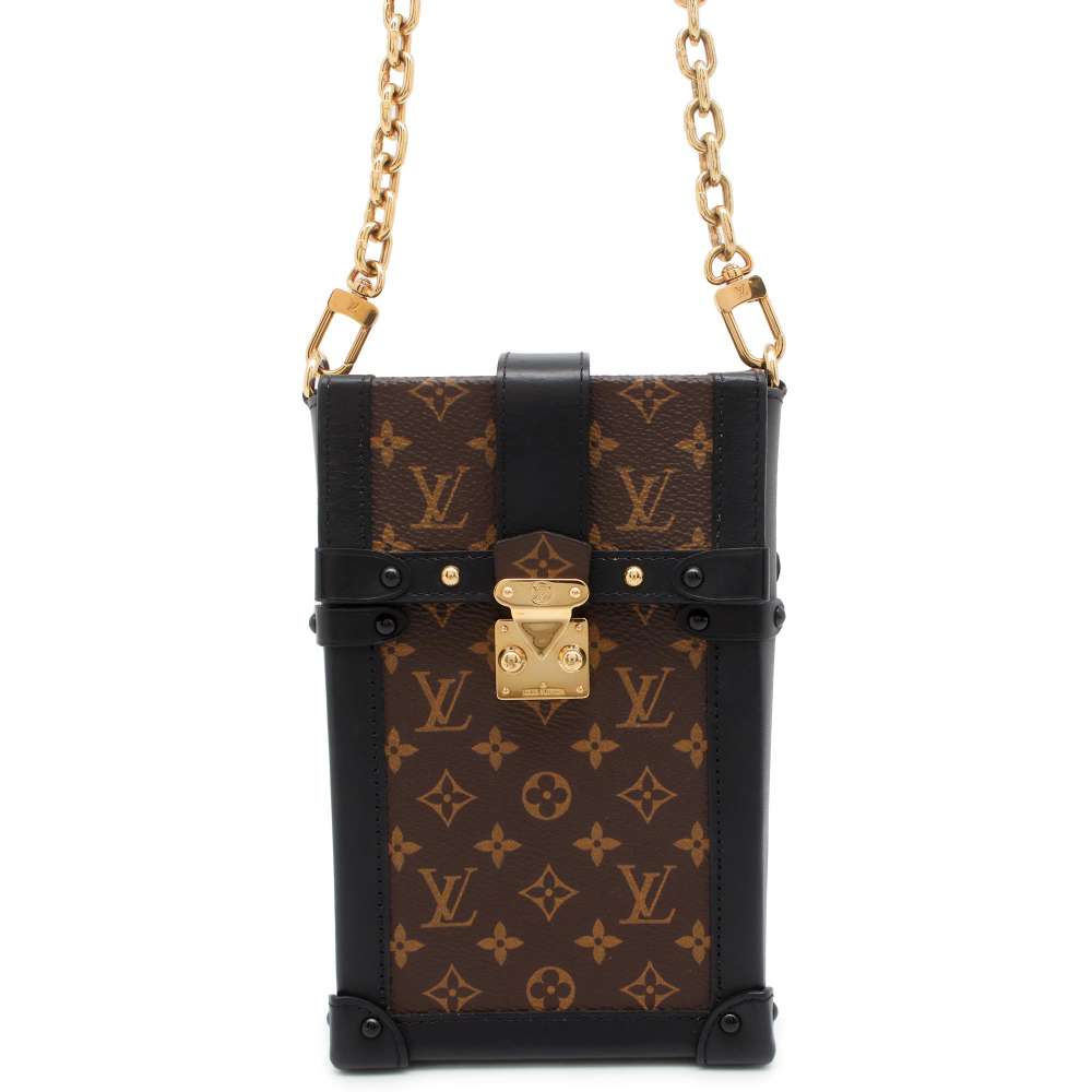 LOUIS VUITTON Pochette・Trunk Vertical Noir M63913 Monogram