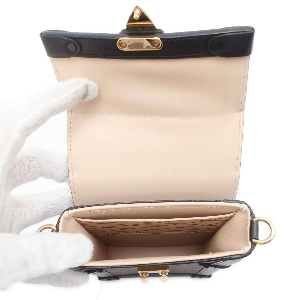 LOUIS VUITTON Pochette・Trunk Vertical Noir M63913 Monogram