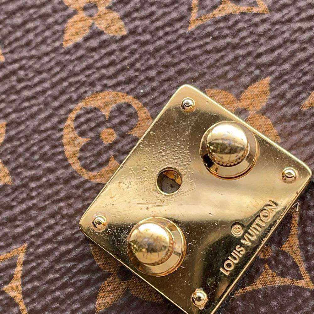 LOUIS VUITTON Pochette・Trunk Vertical Noir M63913 Monogram
