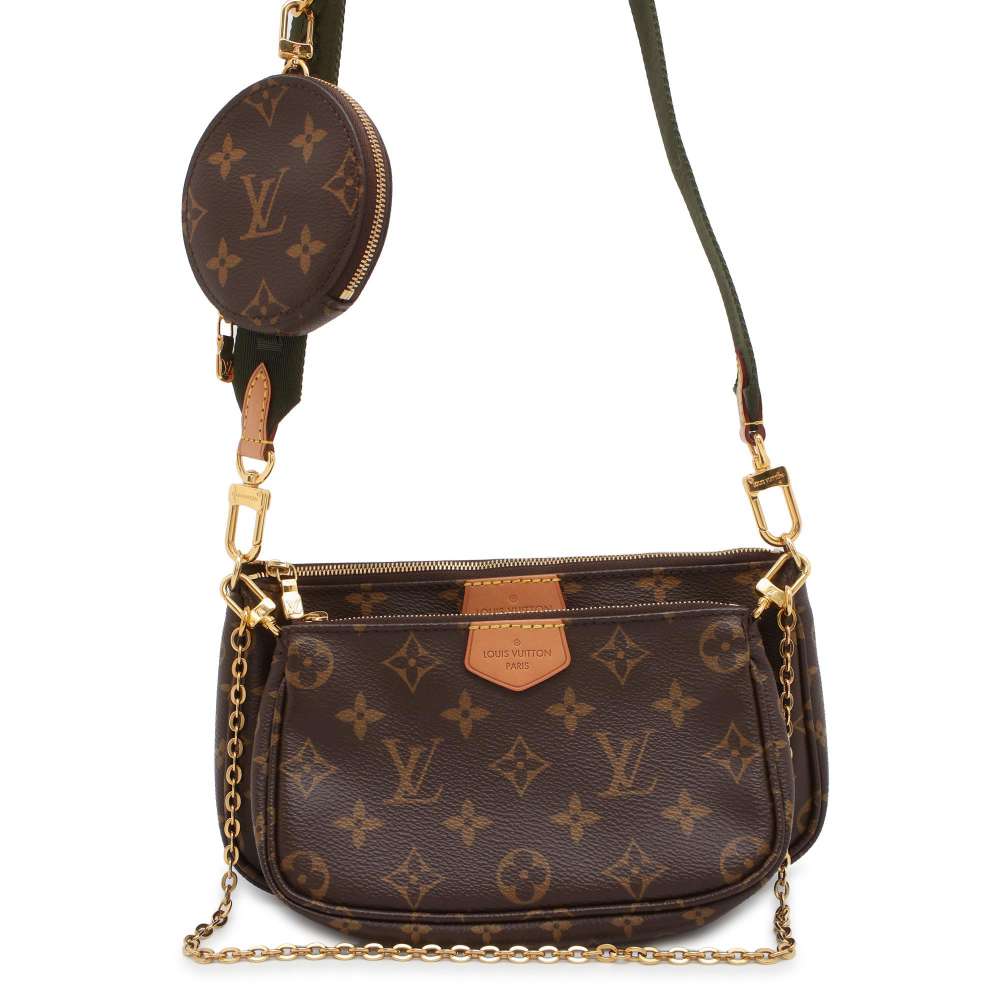 LOUIS VUITTON Multi Pochette Accessoires Khaki M44813 Monogram