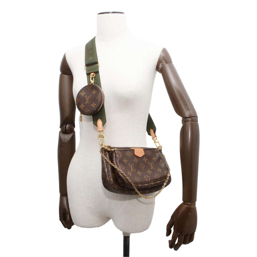 LOUIS VUITTON Multi Pochette Accessoires Khaki M44813 Monogram