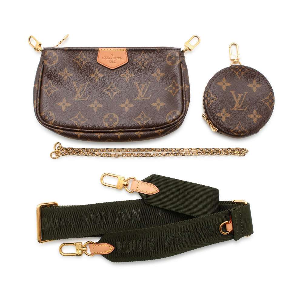 LOUIS VUITTON Multi Pochette Accessoires Khaki M44813 Monogram