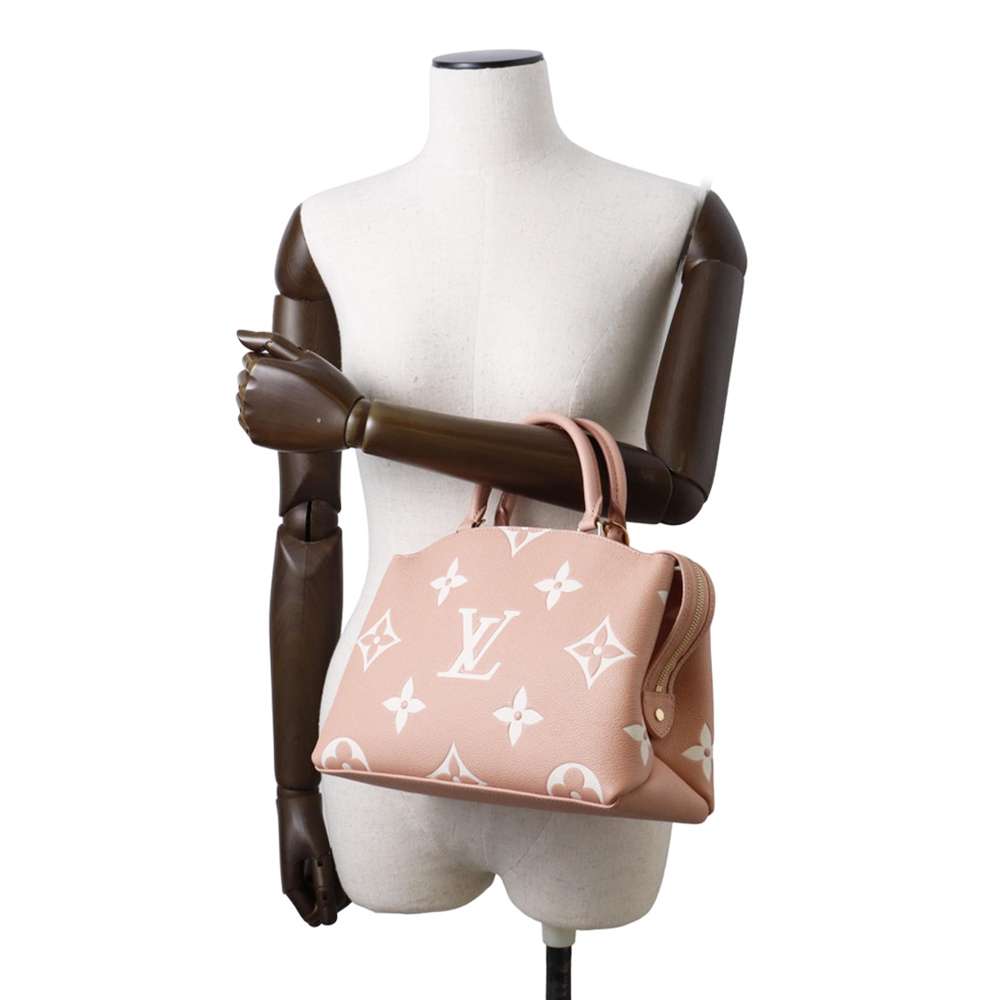 LOUIS VUITTON Petit Palais Rose Trianone/Crème M46353 Monogram Empreinte Leather Size PM