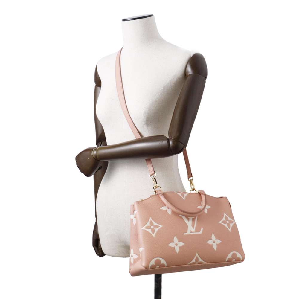 LOUIS VUITTON Petit Palais Rose Trianone/Crème M46353 Monogram Empreinte Leather Size PM