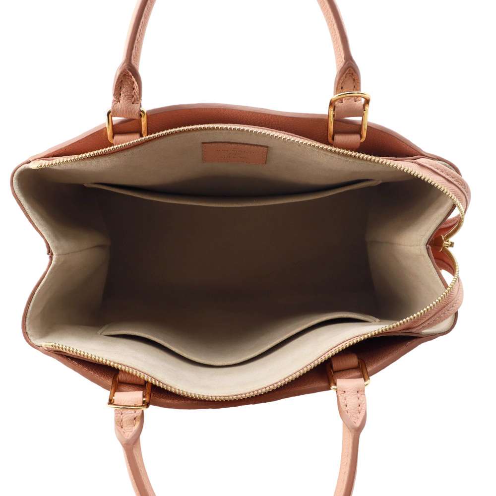 LOUIS VUITTON Petit Palais Rose Trianone/Crème M46353 Monogram Empreinte Leather Size PM