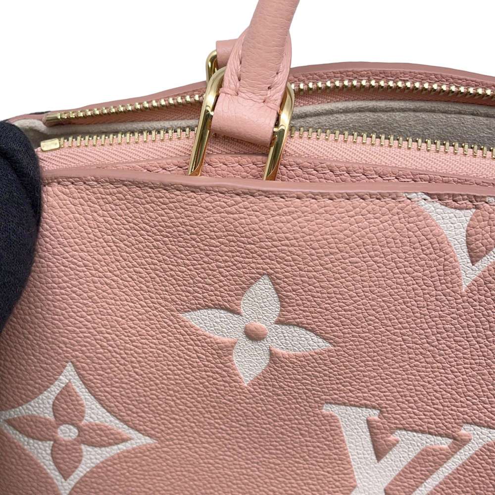 LOUIS VUITTON Petit Palais Rose Trianone/Crème M46353 Monogram Empreinte Leather Size PM