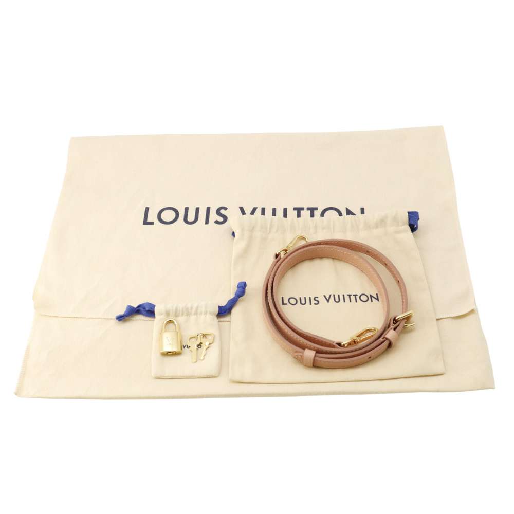 LOUIS VUITTON Petit Palais Rose Trianone/Crème M46353 Monogram Empreinte Leather Size PM