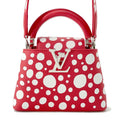 LOUIS VUITTON LV × YK Capucines Red M21692 Calf Leather Infinity Dot Size MINI