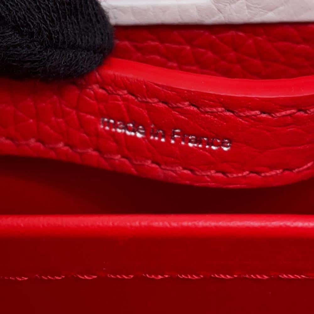 LOUIS VUITTON LV × YK Capucines Red M21692 Calf Leather Infinity Dot Size MINI