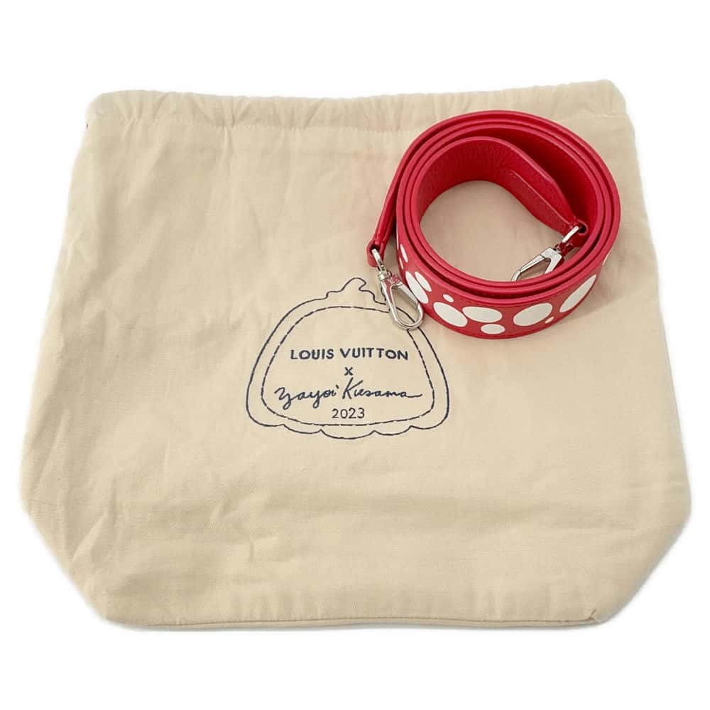 LOUIS VUITTON LV × YK Capucines Red M21692 Calf Leather Infinity Dot Size MINI