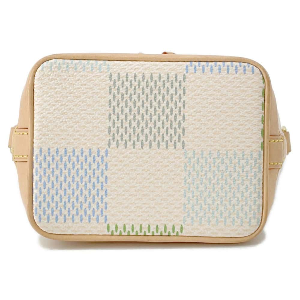 LOUIS VUITTON Nano Noe Pistachio Green N40640 Damier Licious