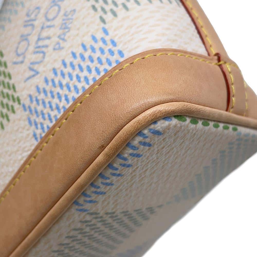 LOUIS VUITTON Nano Noe Pistachio Green N40640 Damier Licious