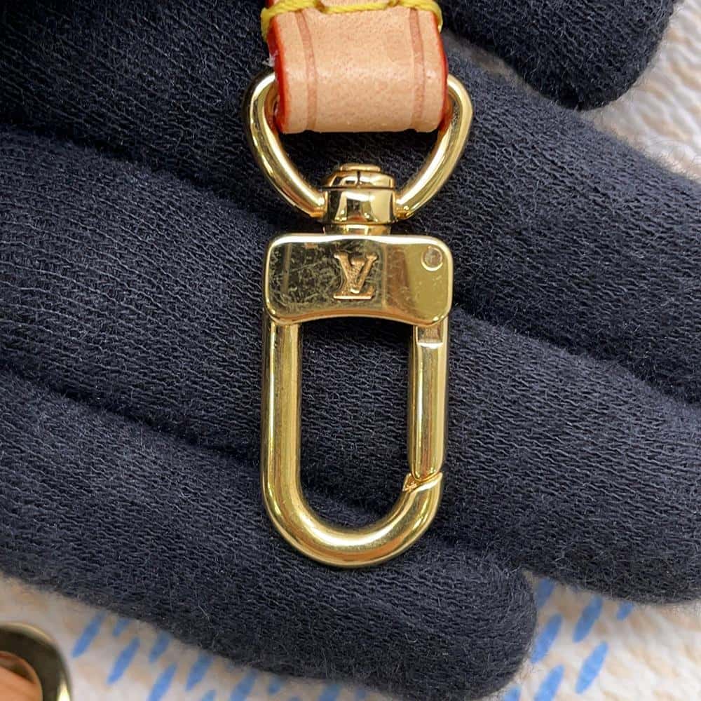 LOUIS VUITTON Nano Noe Pistachio Green N40640 Damier Licious
