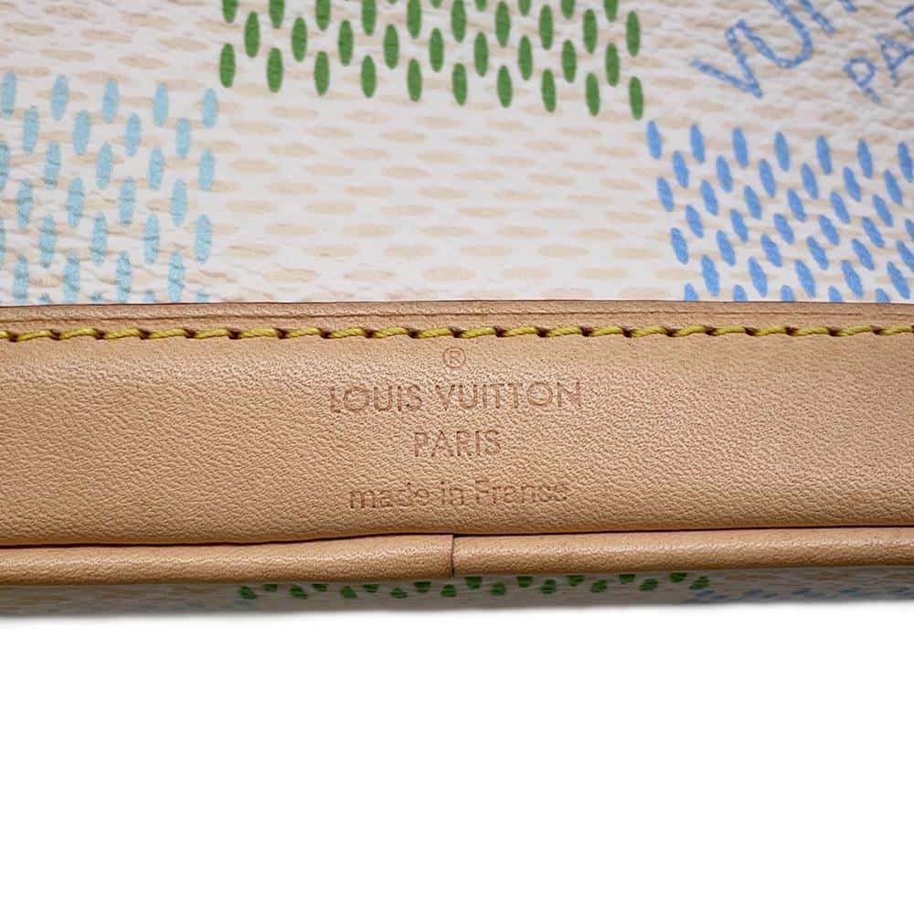 LOUIS VUITTON Nano Noe Pistachio Green N40640 Damier Licious