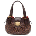 LOUIS VUITTON Sistina Red N41542 Damier Ebene Canvas Size PM