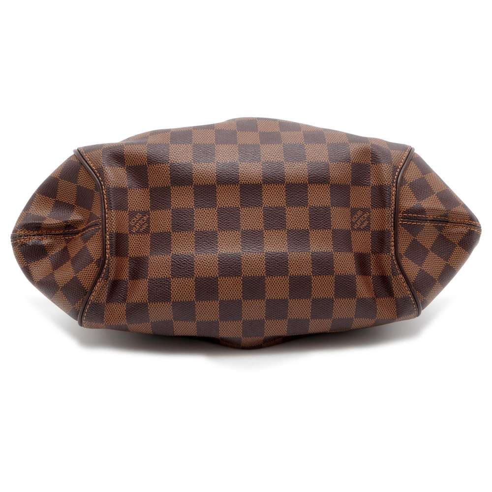 LOUIS VUITTON Sistina Red N41542 Damier Ebene Canvas Size PM