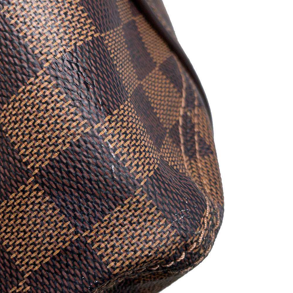 LOUIS VUITTON Sistina Red N41542 Damier Ebene Canvas Size PM