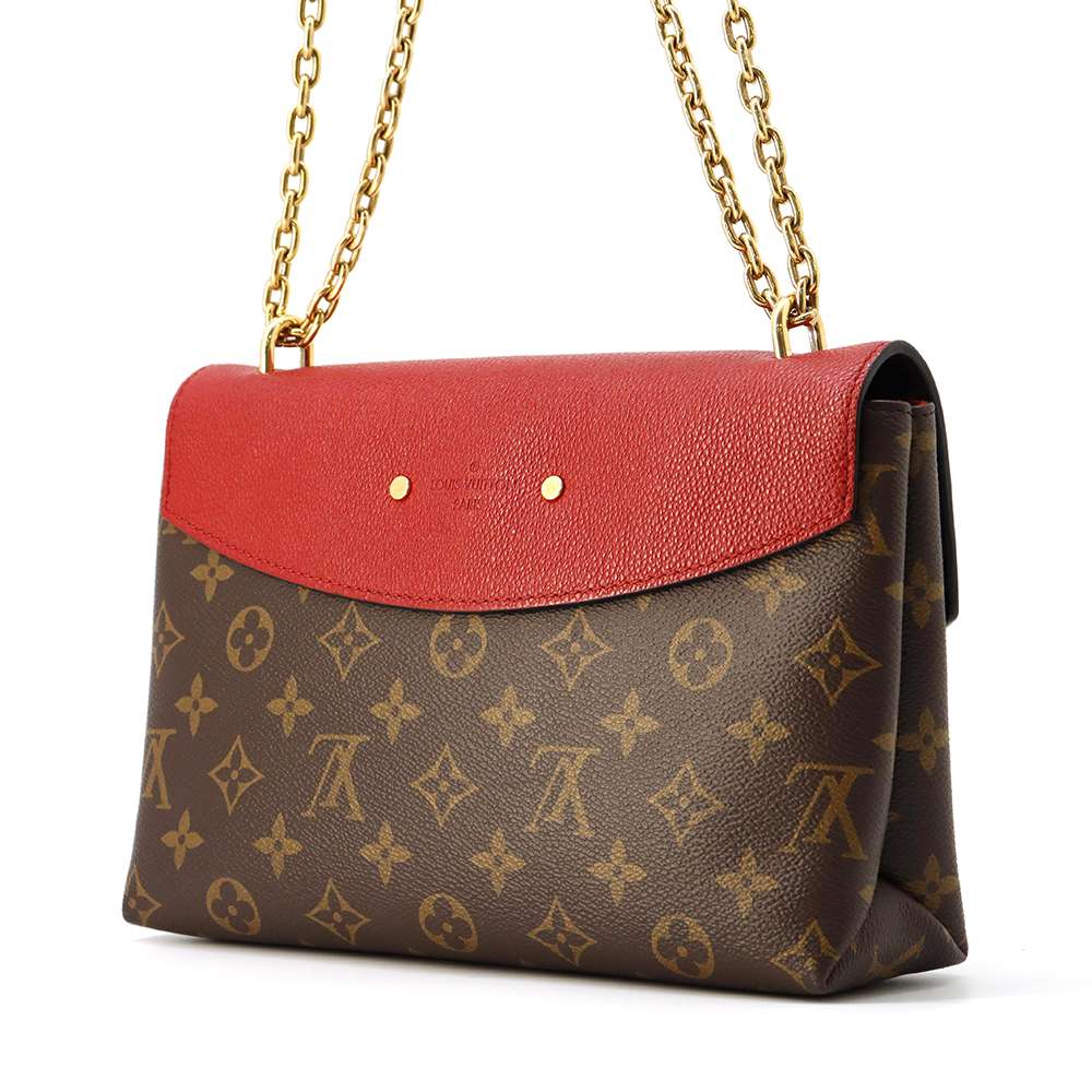 LOUIS VUITTON Saint-Placide Cerise M43713 Monogram Grain Leather