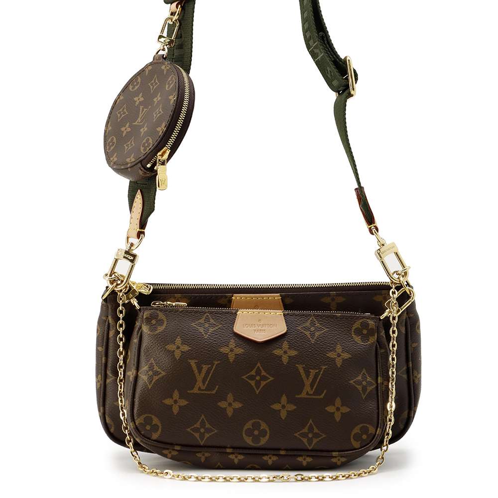 LOUIS VUITTON Multi Pochette Accessoires Khaki M44813 Monogram