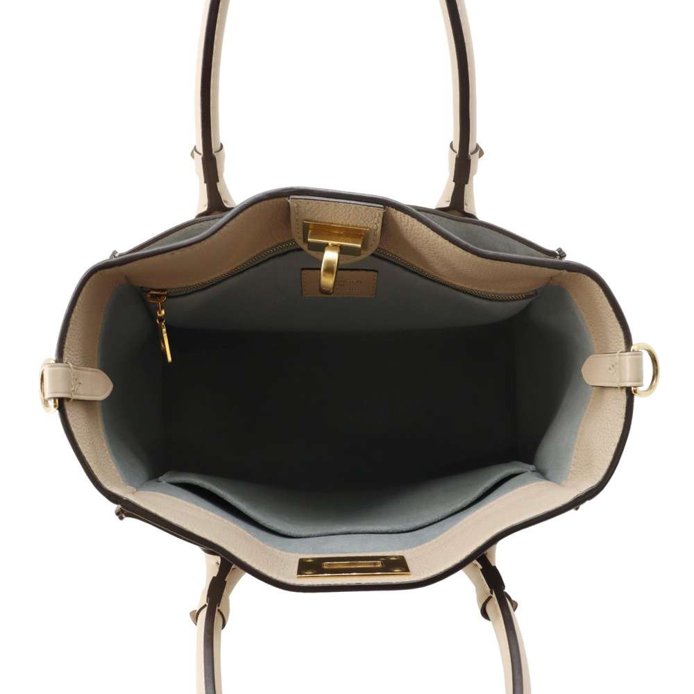 LOUIS VUITTON On My Side Greige M57729 Monogram Calf Leather Size PM