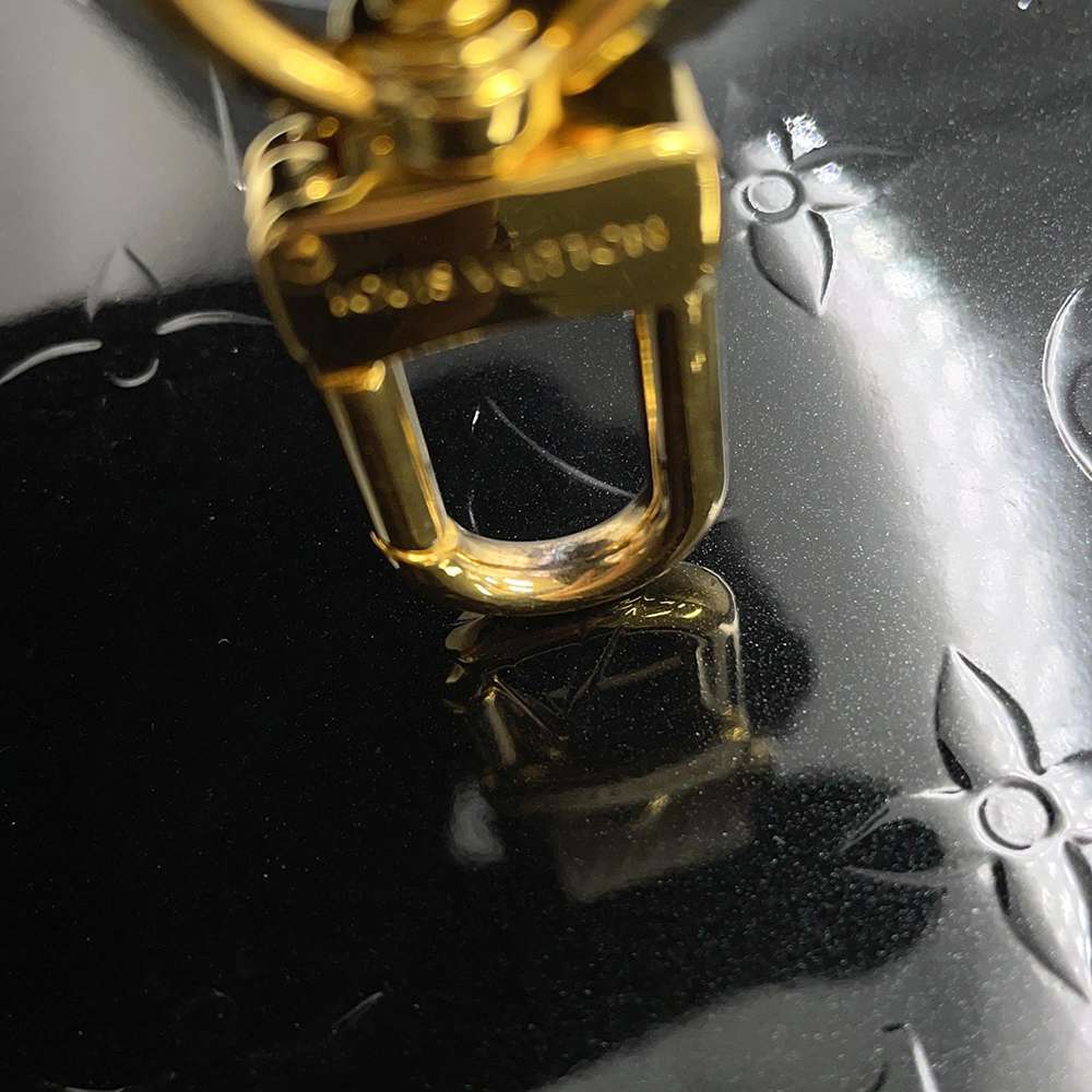LOUIS VUITTON Spring street Noir/White M90375 Monogram Monogram Vernis Leather Epi Leather Size PM