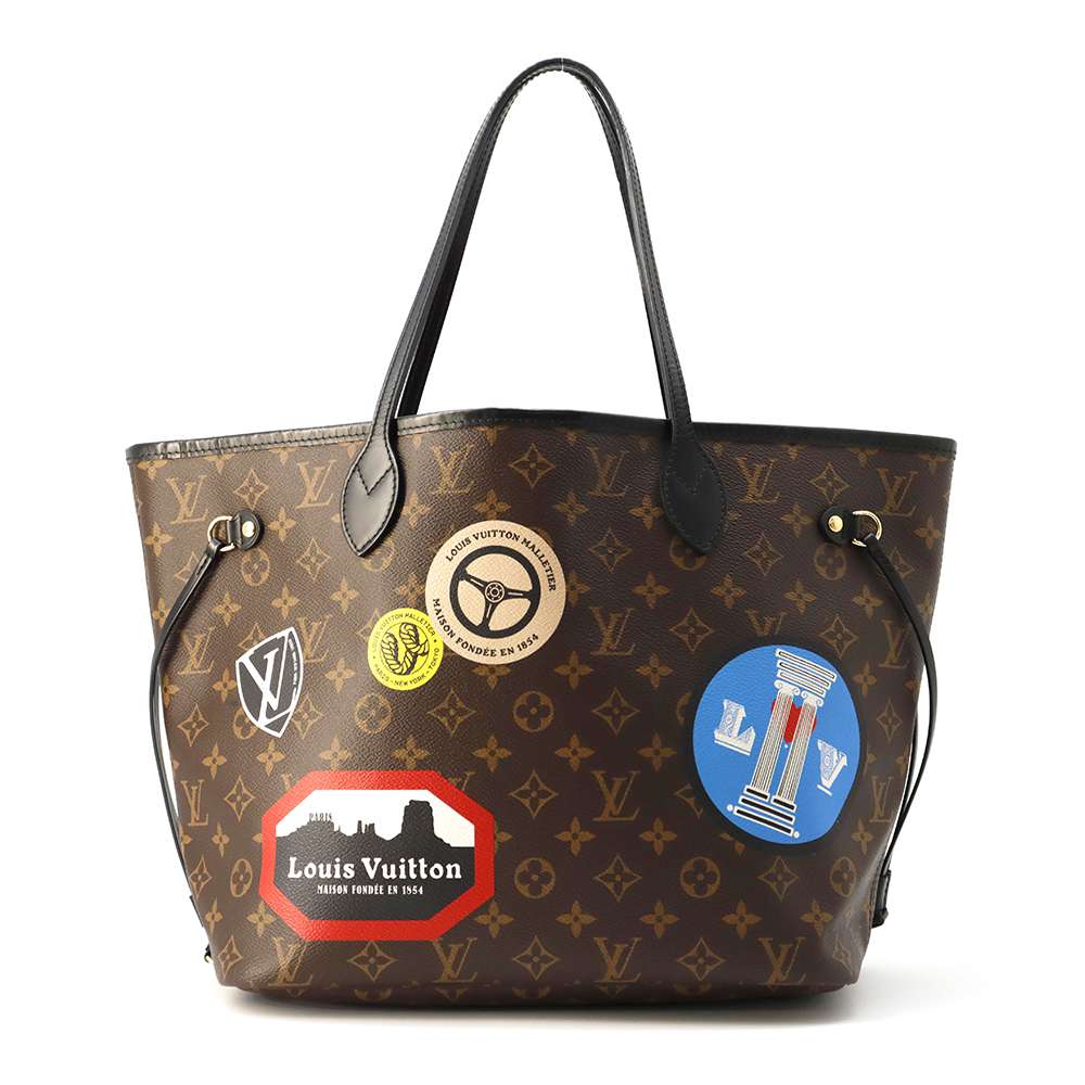 LOUIS VUITTON Neverfull Red M42844 Monogram sticker Size MM