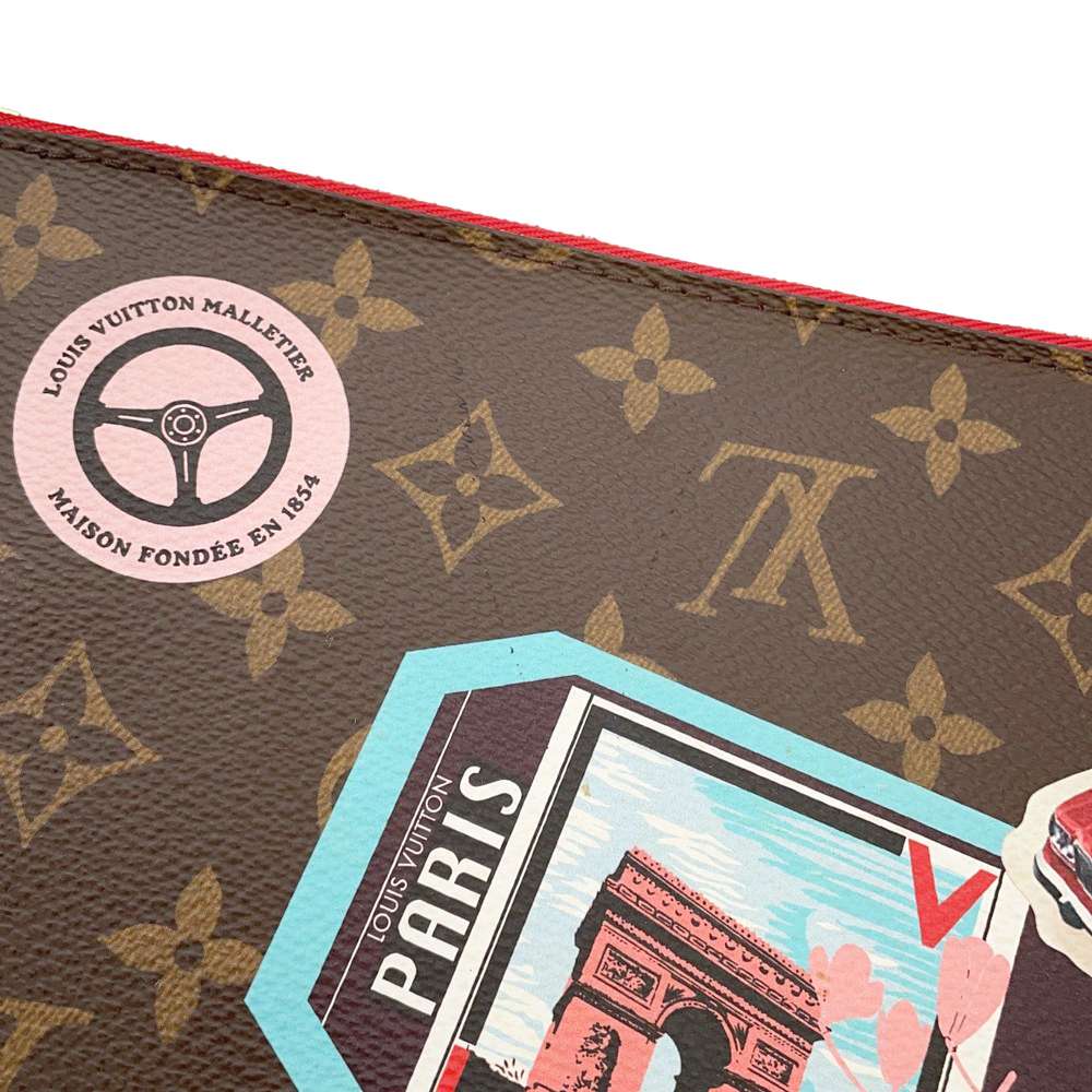 LOUIS VUITTON Neverfull Red M42844 Monogram sticker Size MM