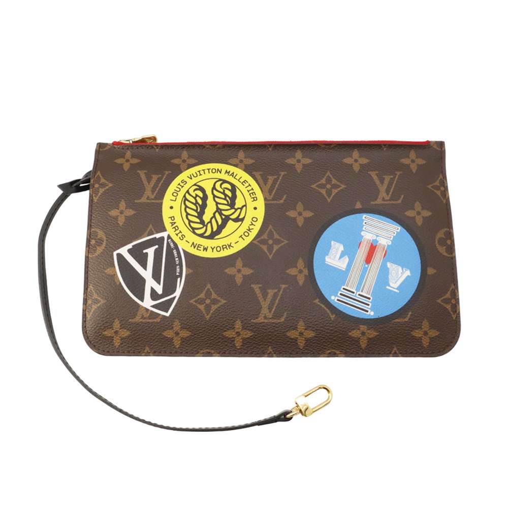 LOUIS VUITTON Neverfull Red M42844 Monogram sticker Size MM