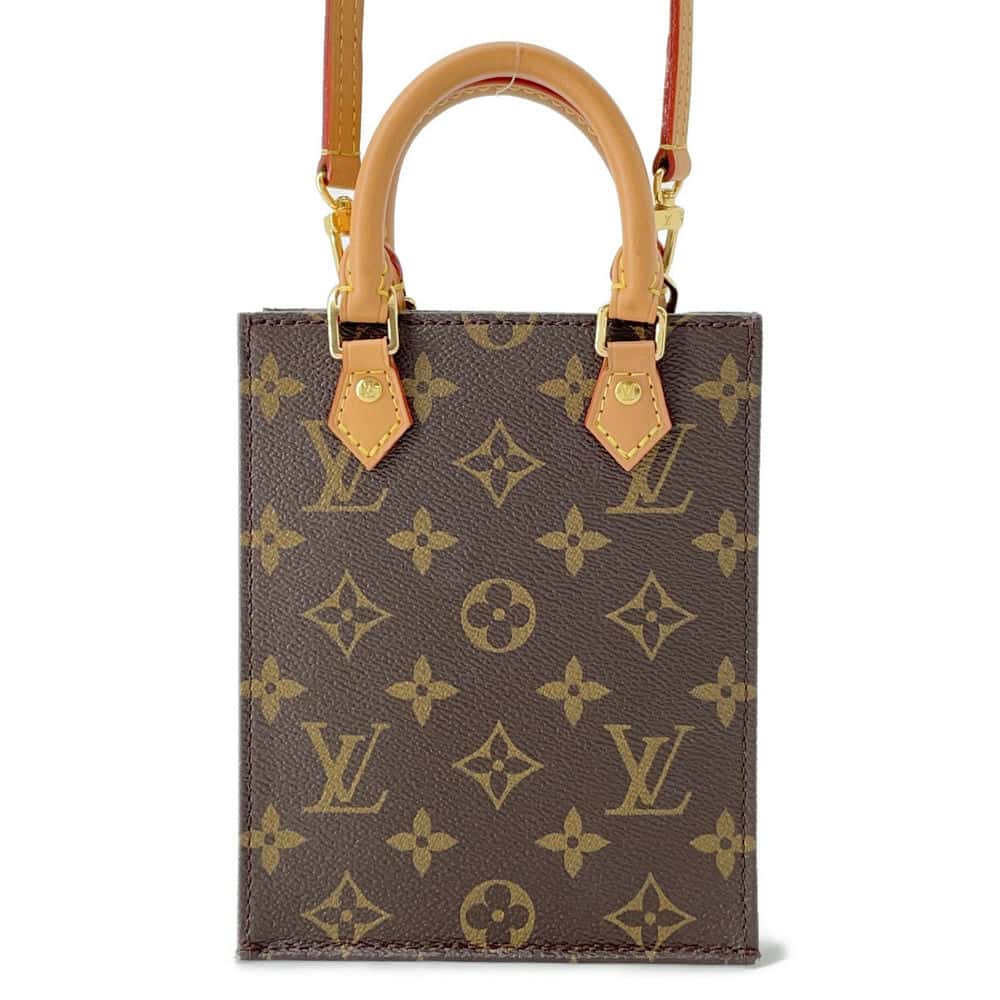 LOUIS VUITTON Petit Sac Plat Brown M69442 Monogram