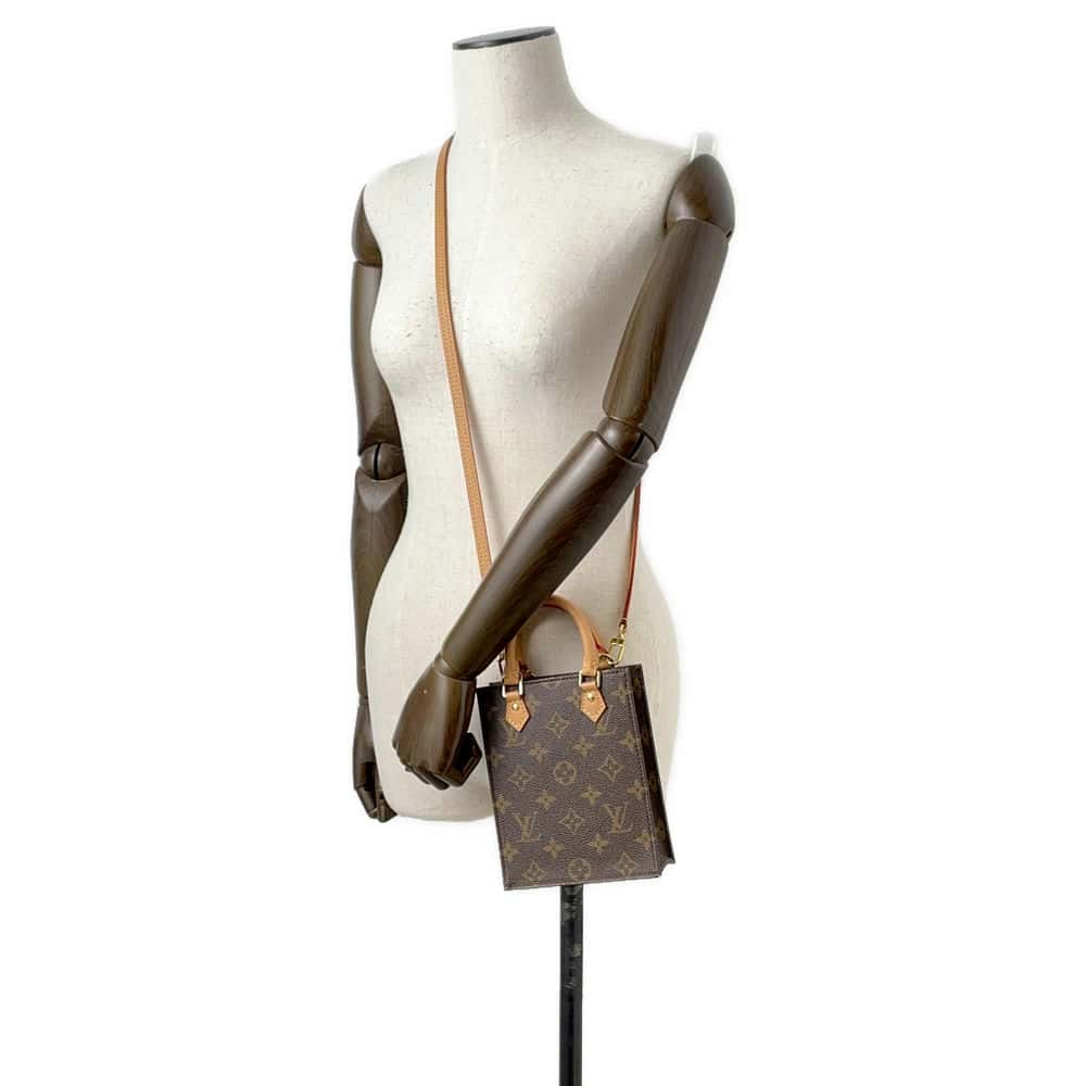 LOUIS VUITTON Petit Sac Plat Brown M69442 Monogram