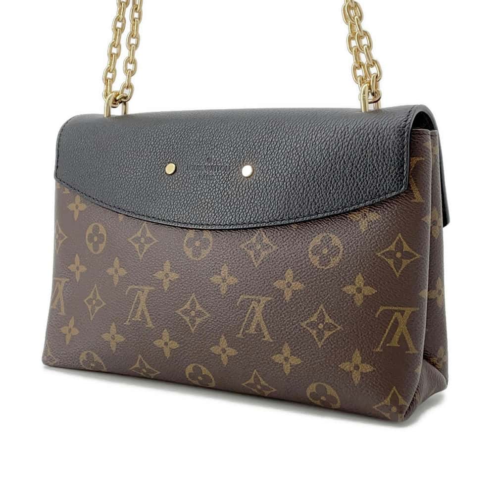 LOUIS VUITTON Saint-Placide Noir M43714 Monogram Leather