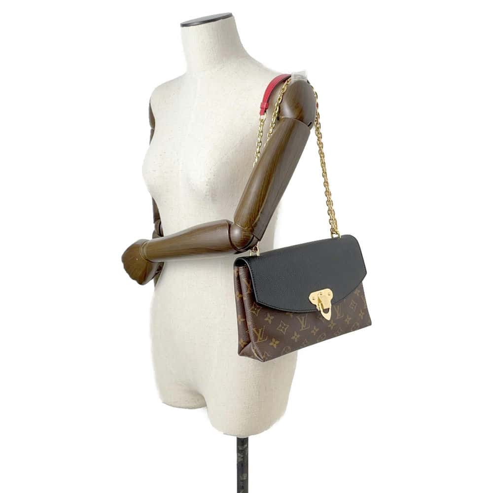 LOUIS VUITTON Saint-Placide Noir M43714 Monogram Leather